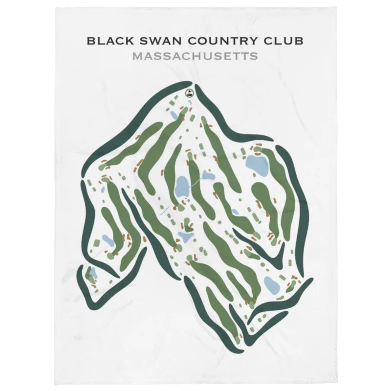 Black Swan Country Club, Massachusetts - Printed Golf Courses