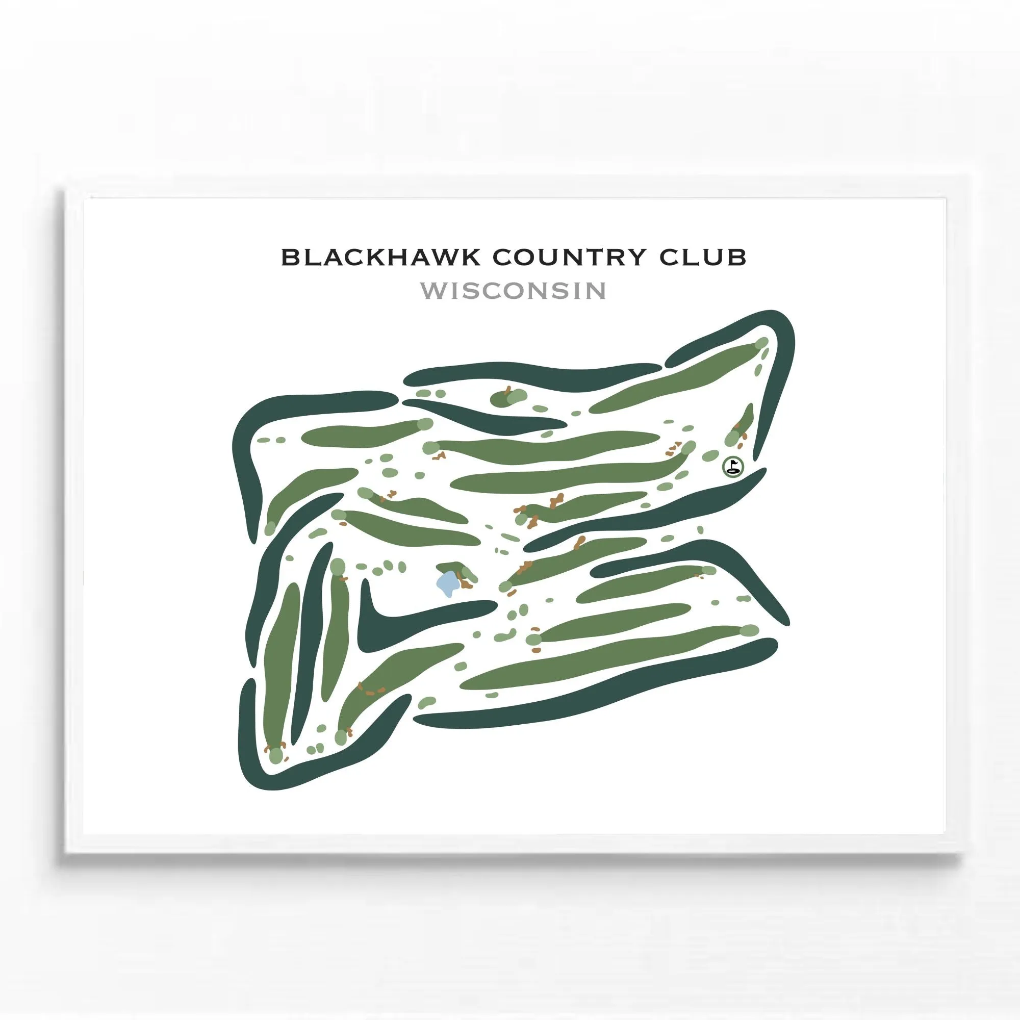 Blackhawk Country Club, Wisconsin - Printed Golf Courses