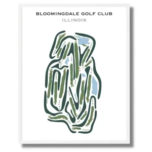 Bloomingdale Golf Club, Illinois - Printed Golf Courses