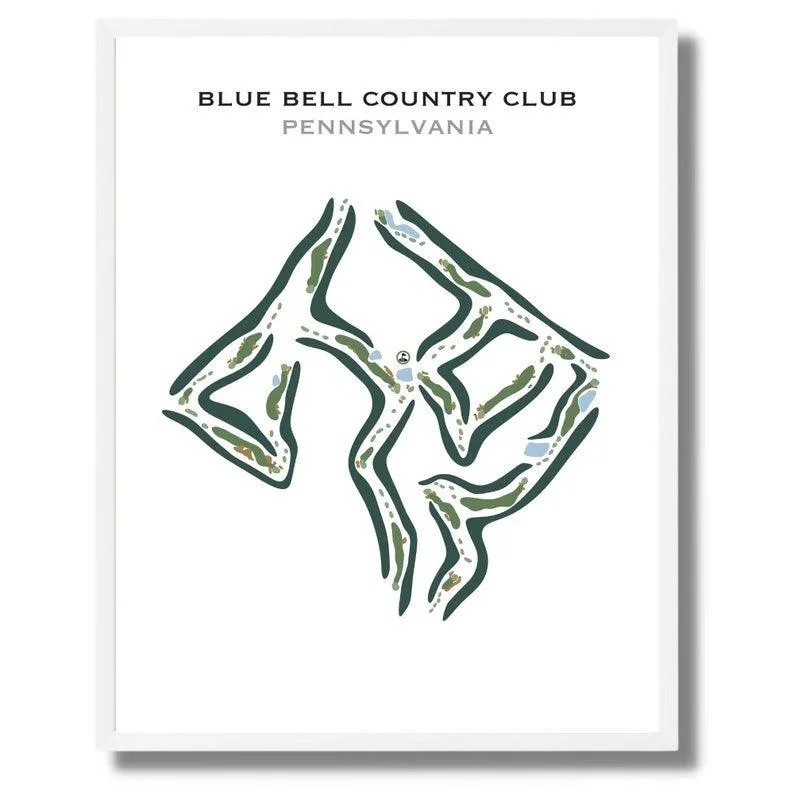 Blue Bell Country Club, Pennsylvania - Printed Golf Courses