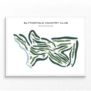 Blythefield Country Club, Michigan - Printed Golf Courses