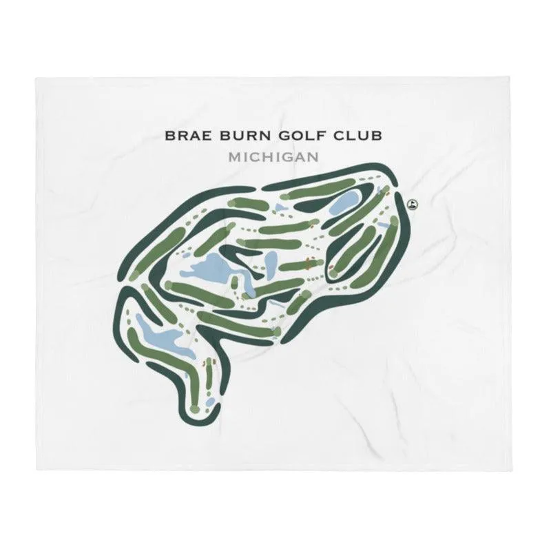 Brae Burn Golf Club, Michigan - Printed Golf Courses