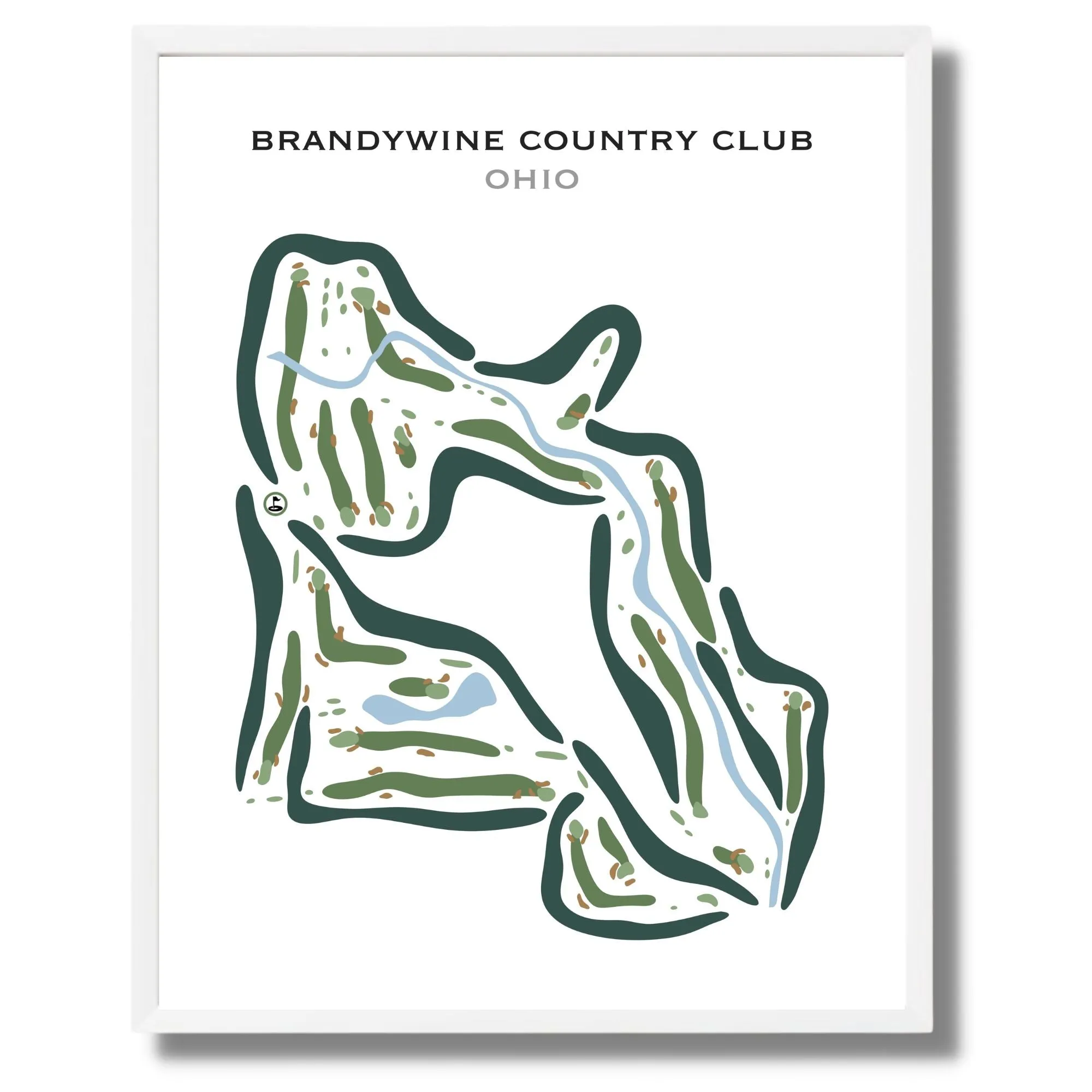 Brandywine Country Club, Ohio - Printed Golf Courses