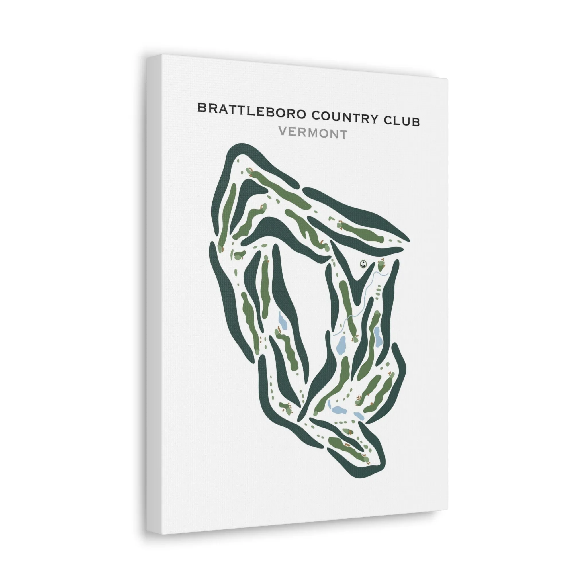 Brattleboro Country Club, Brattleboro, Vermont - Printed Golf Courses