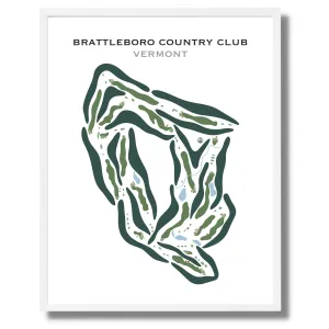 Brattleboro Country Club, Brattleboro, Vermont - Printed Golf Courses