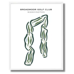 Broadmoor Golf Club, Washington - Printed Golf Courses