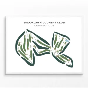 Brooklawn Country Club, Connecticut - Printed Golf Courses