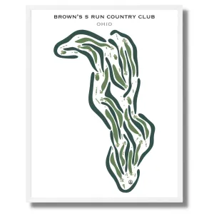 Brown's Run Country Club, Ohio - Printed Golf Courses