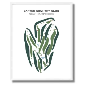 Carter Country Club, New Hampshire - Printed Golf Course