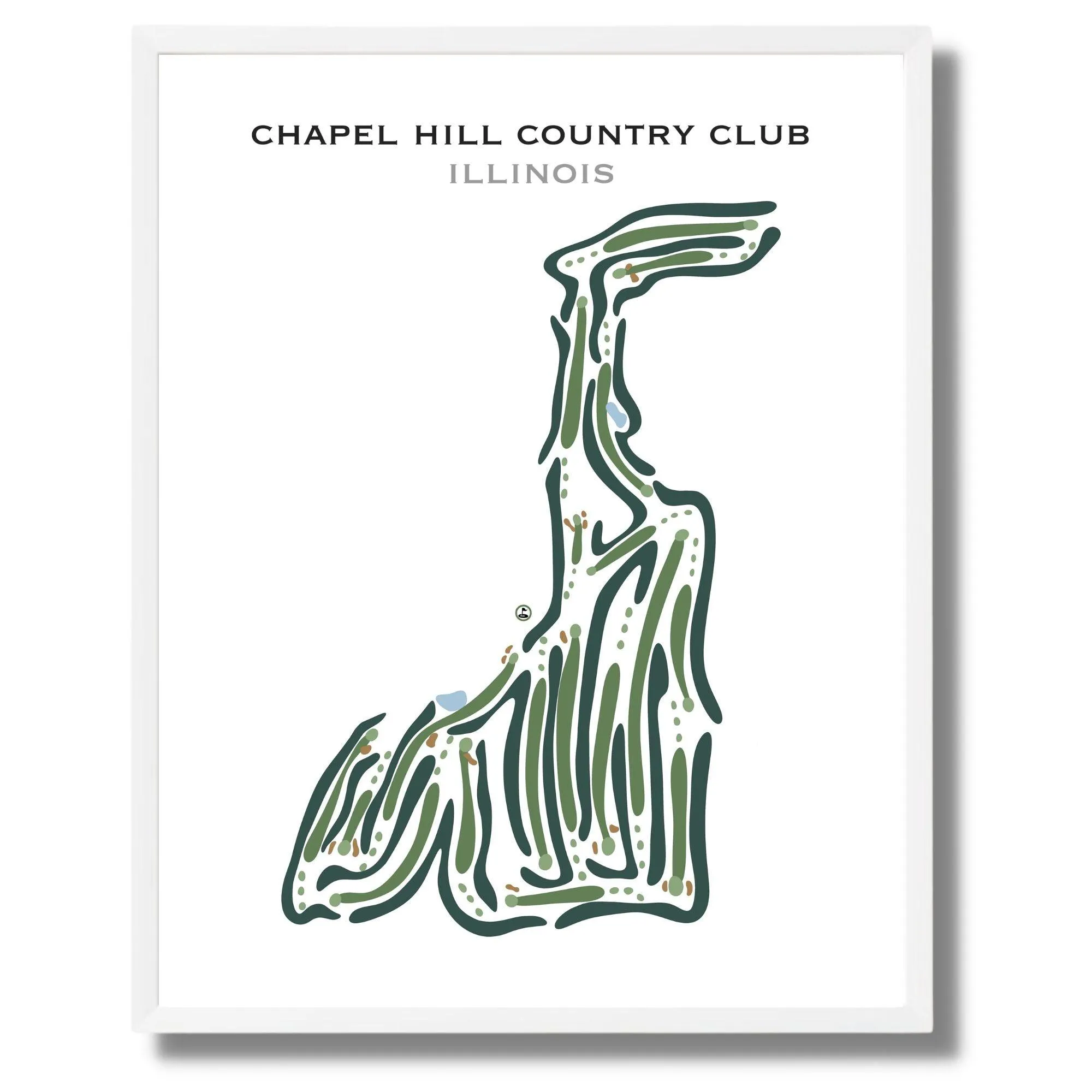 Chapel Hill Country Club, Illinois - Printed Golf Courses