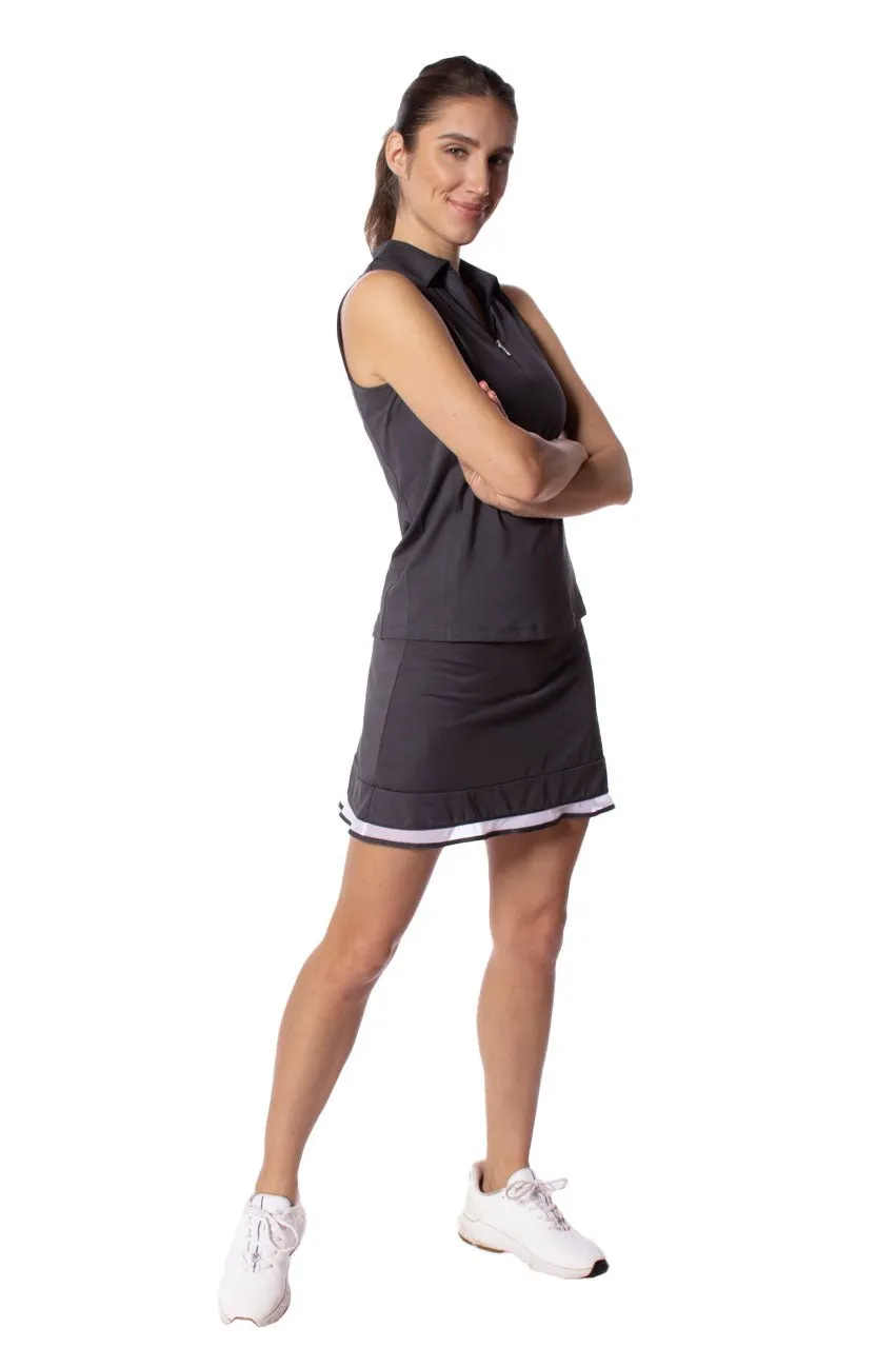 Charcoal Top Golf Pull-On Skort