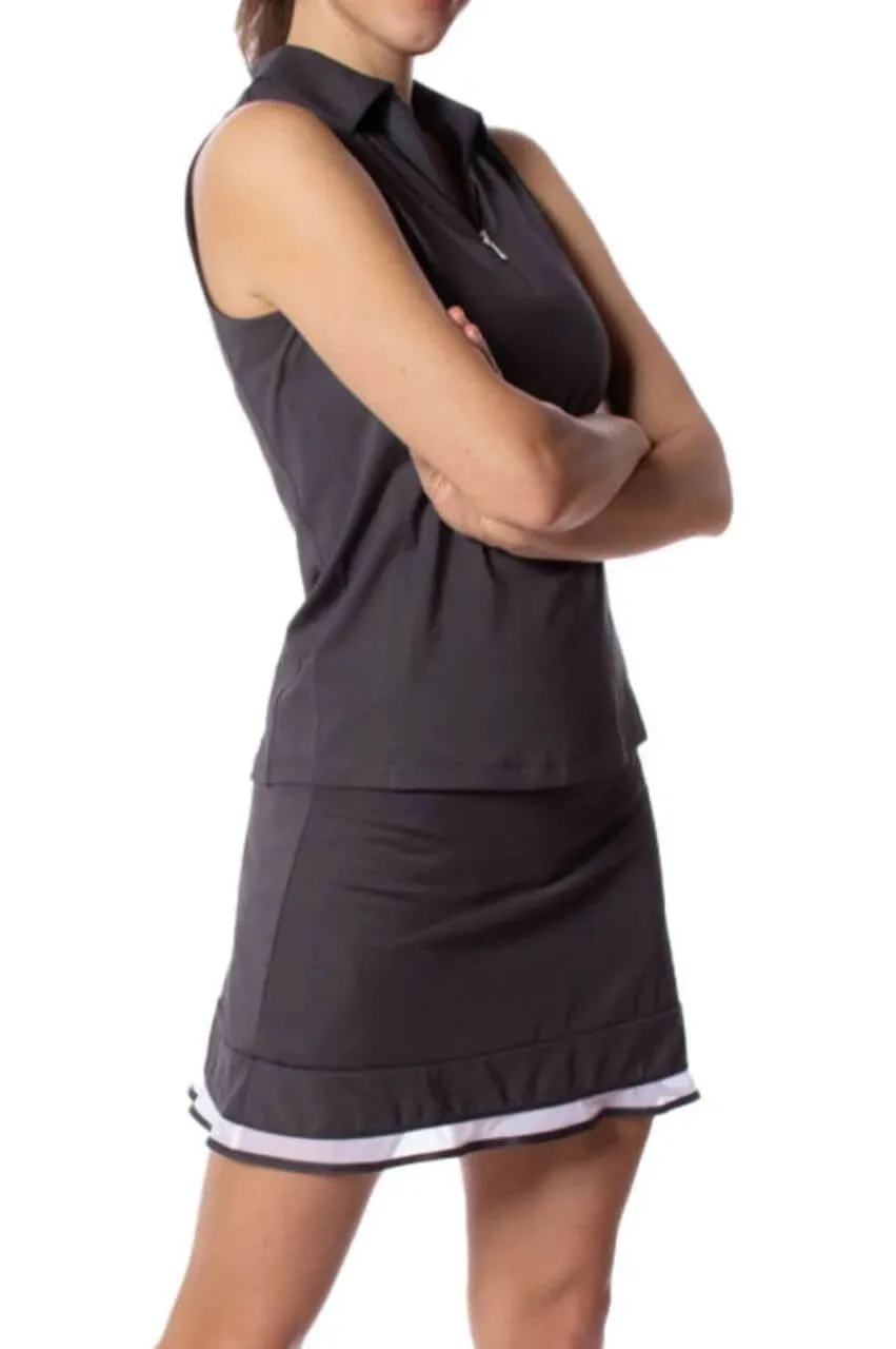 Charcoal Top Golf Pull-On Skort