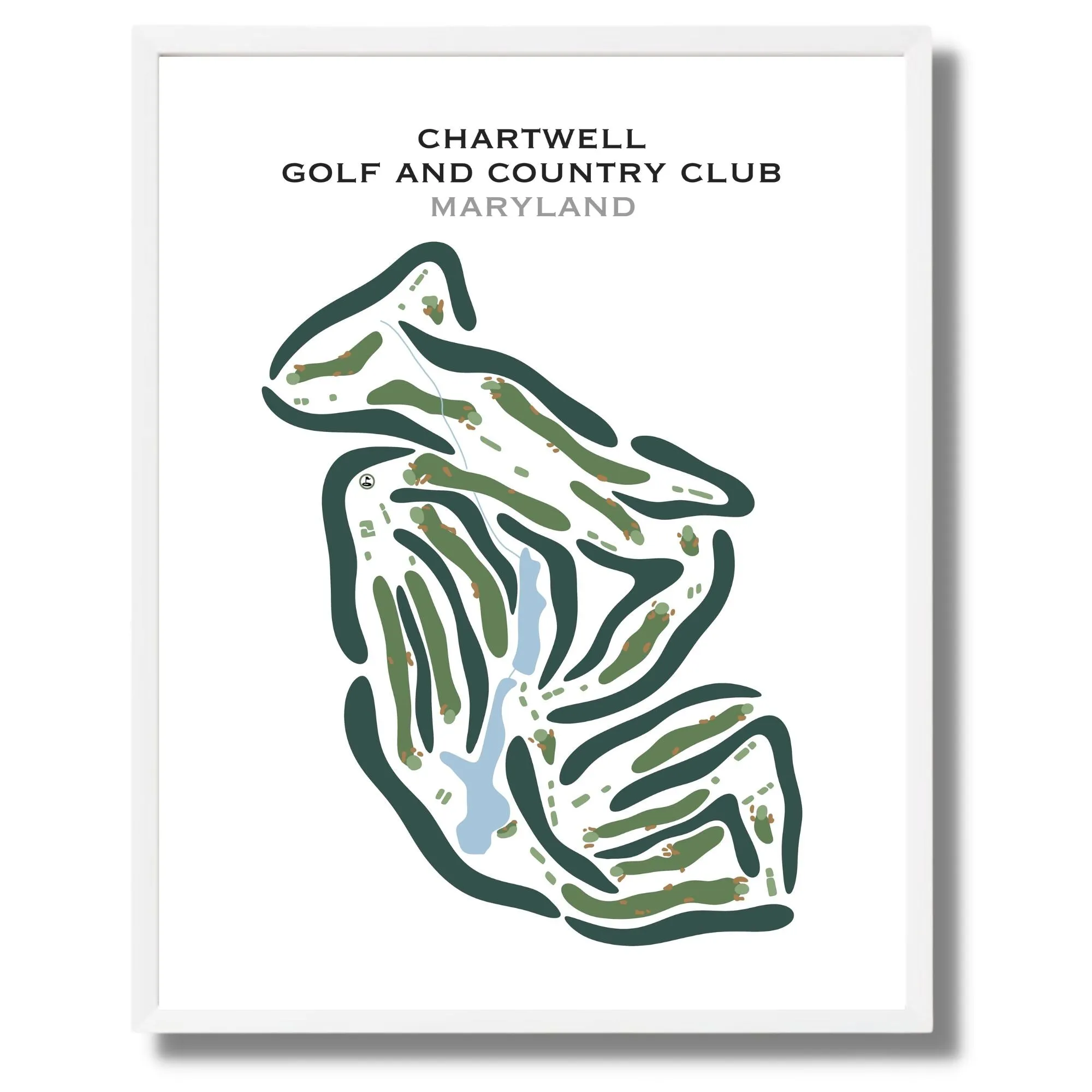 Chartwell Golf & Country Club, Maryland - Printed Golf Courses