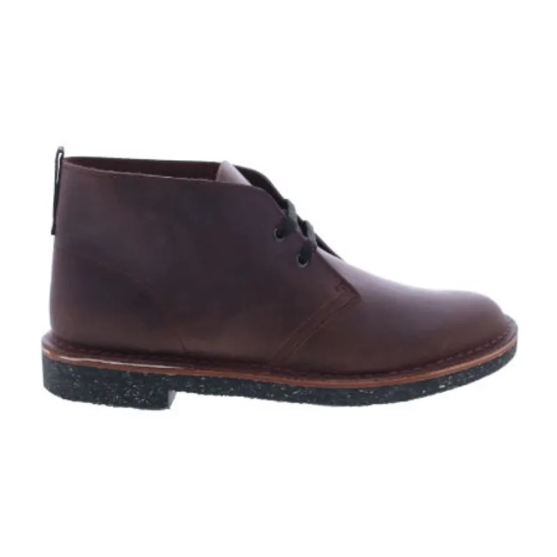 Clarks Bushacre 3 Burgundy Wide Leather Boots - Men's