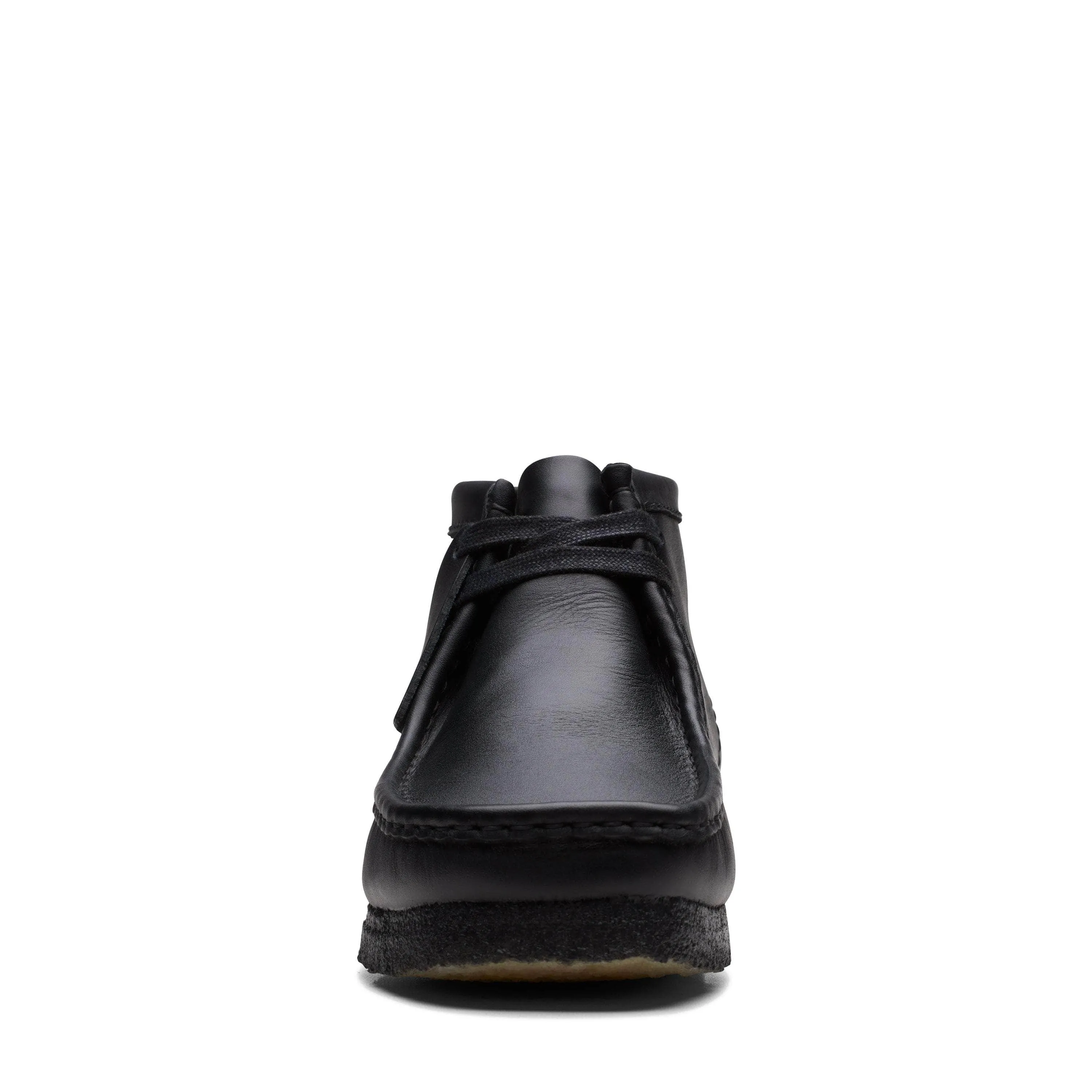 Clarks Wallabee Boot Black Leather - Men's