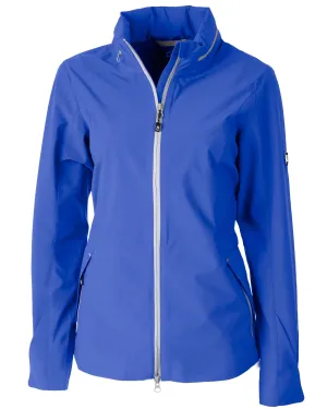 Cutter & Buck Vapor Water Repellent Stretch Womens Full Zip Rain Jacket