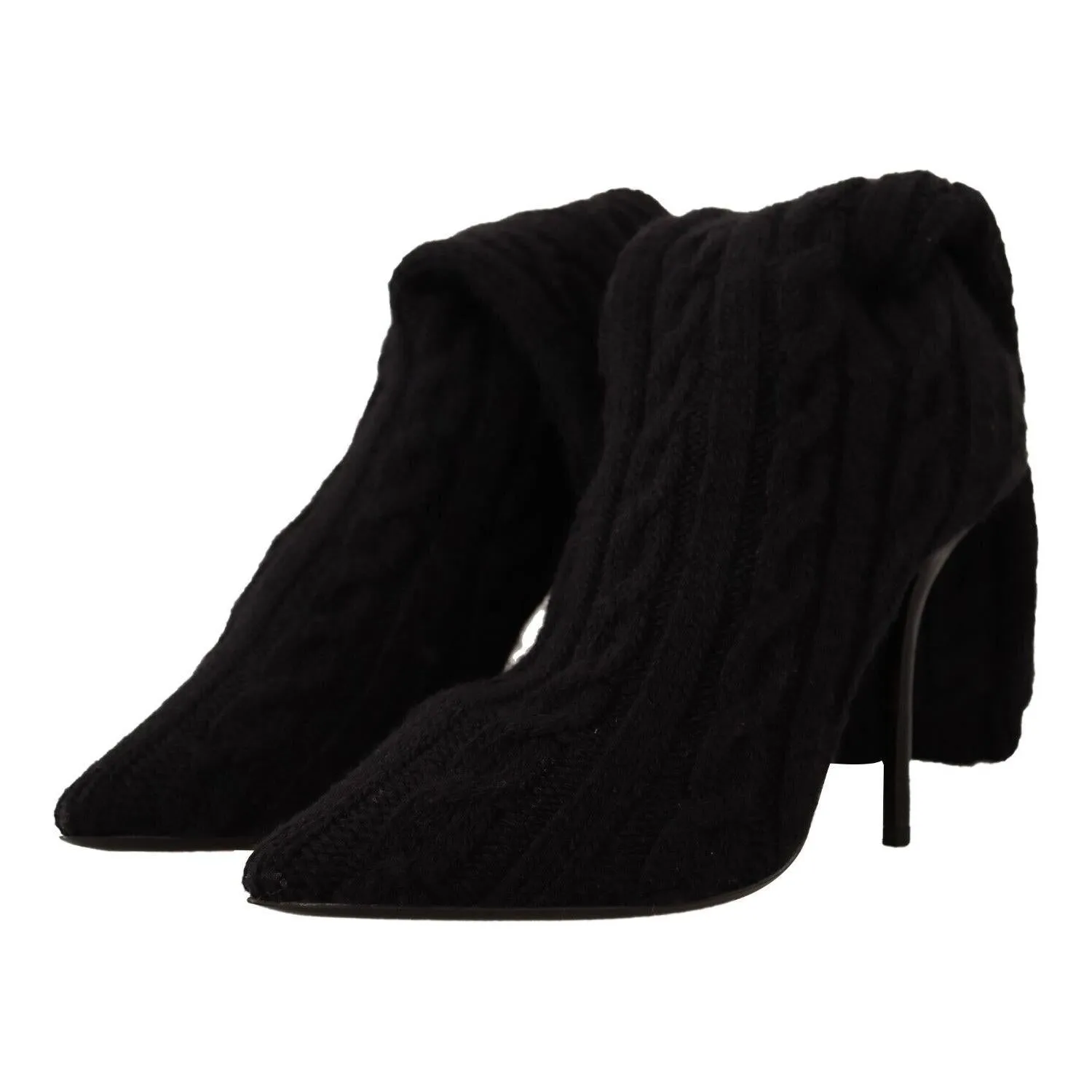 Dolce & Gabbana Elegant Stretch Sock Boots in Black