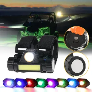 Dome Light UTV Interior Light Universal Roll Bar Cage Mount   RGB LED Rock Light Set for Polaris, Can-Am, UTV, ATV, Off-road Vehicle