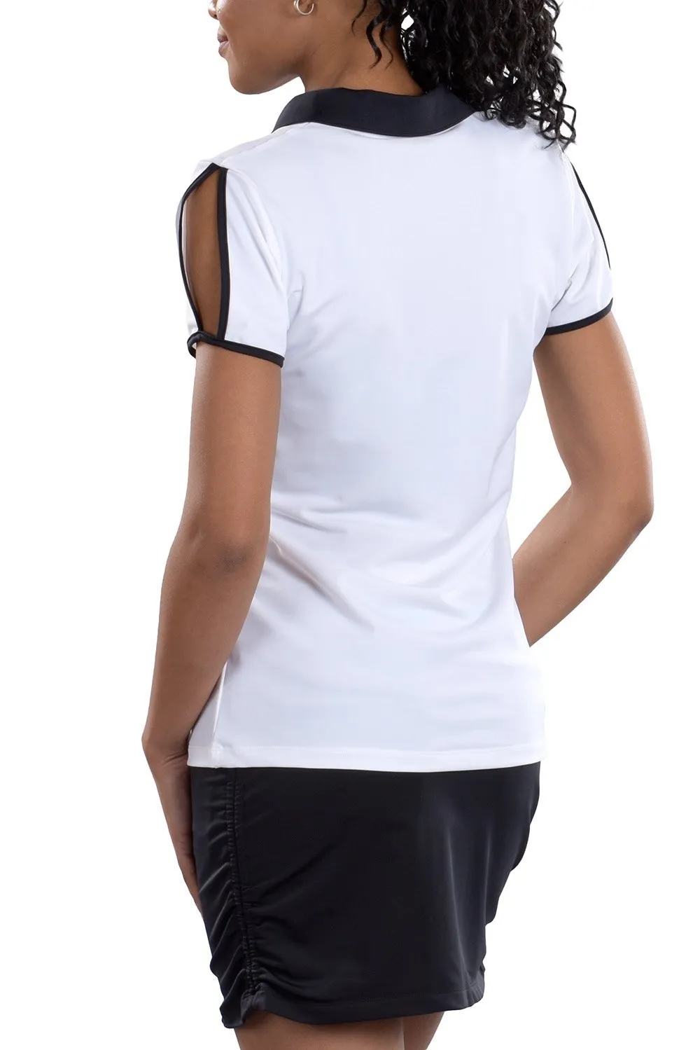 Dorothy White With Black Trim Top - FINAL SALE