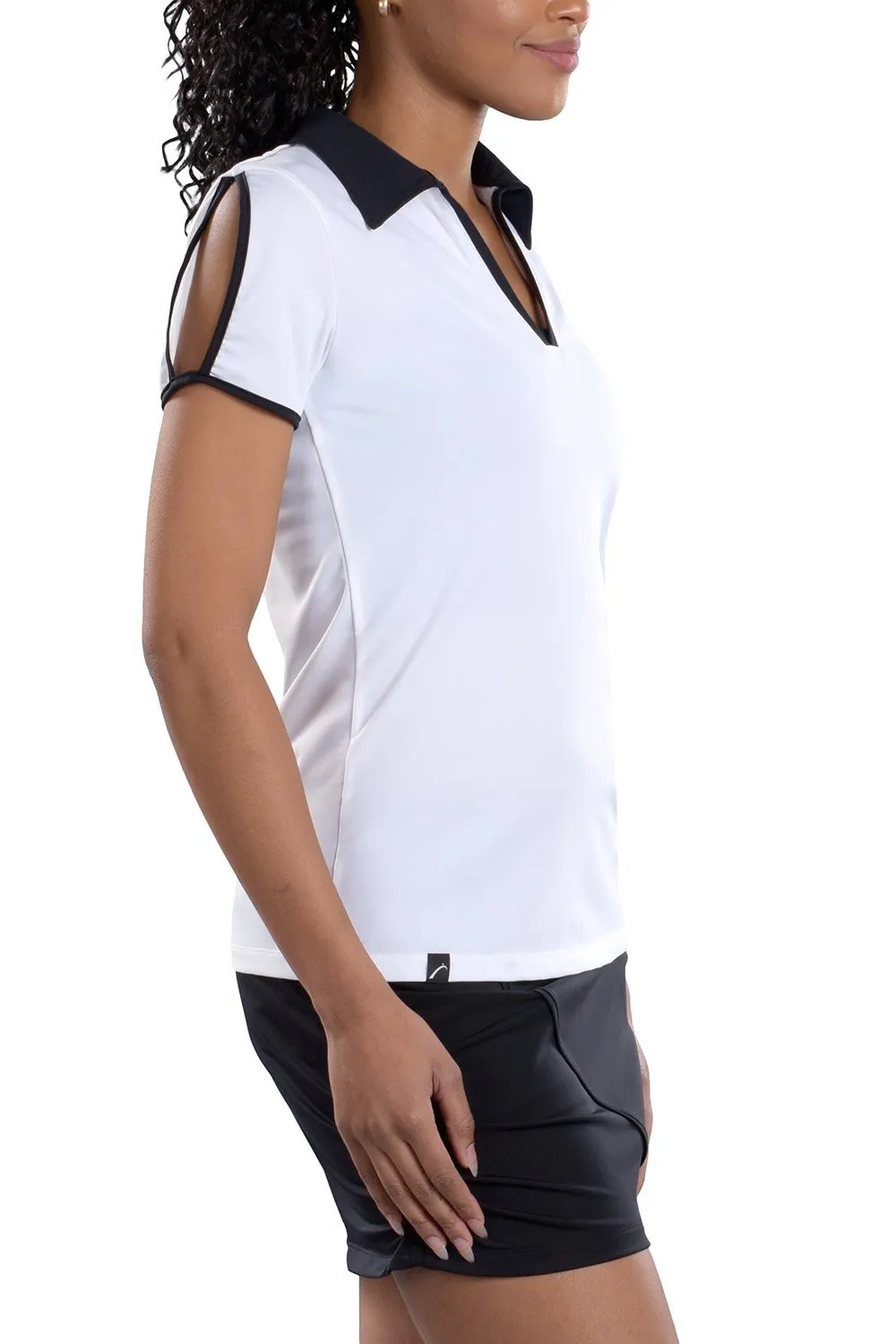 Dorothy White With Black Trim Top - FINAL SALE