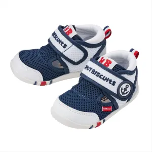 Double Russell Mesh First Walker Shoes - Marine