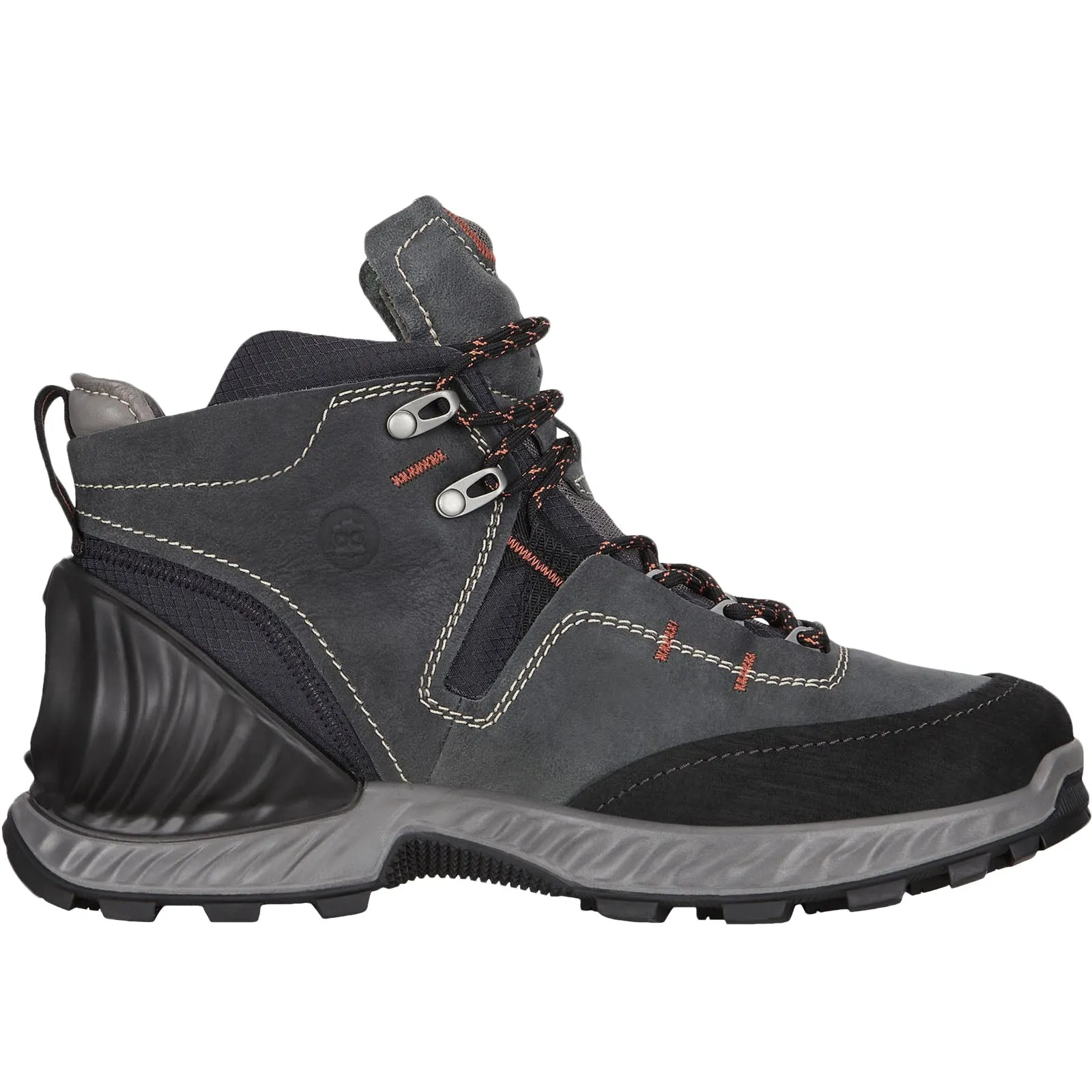 ECCO Mens Exohike Mid GTX Gore-Tex Waterproof Walking Boots - Black