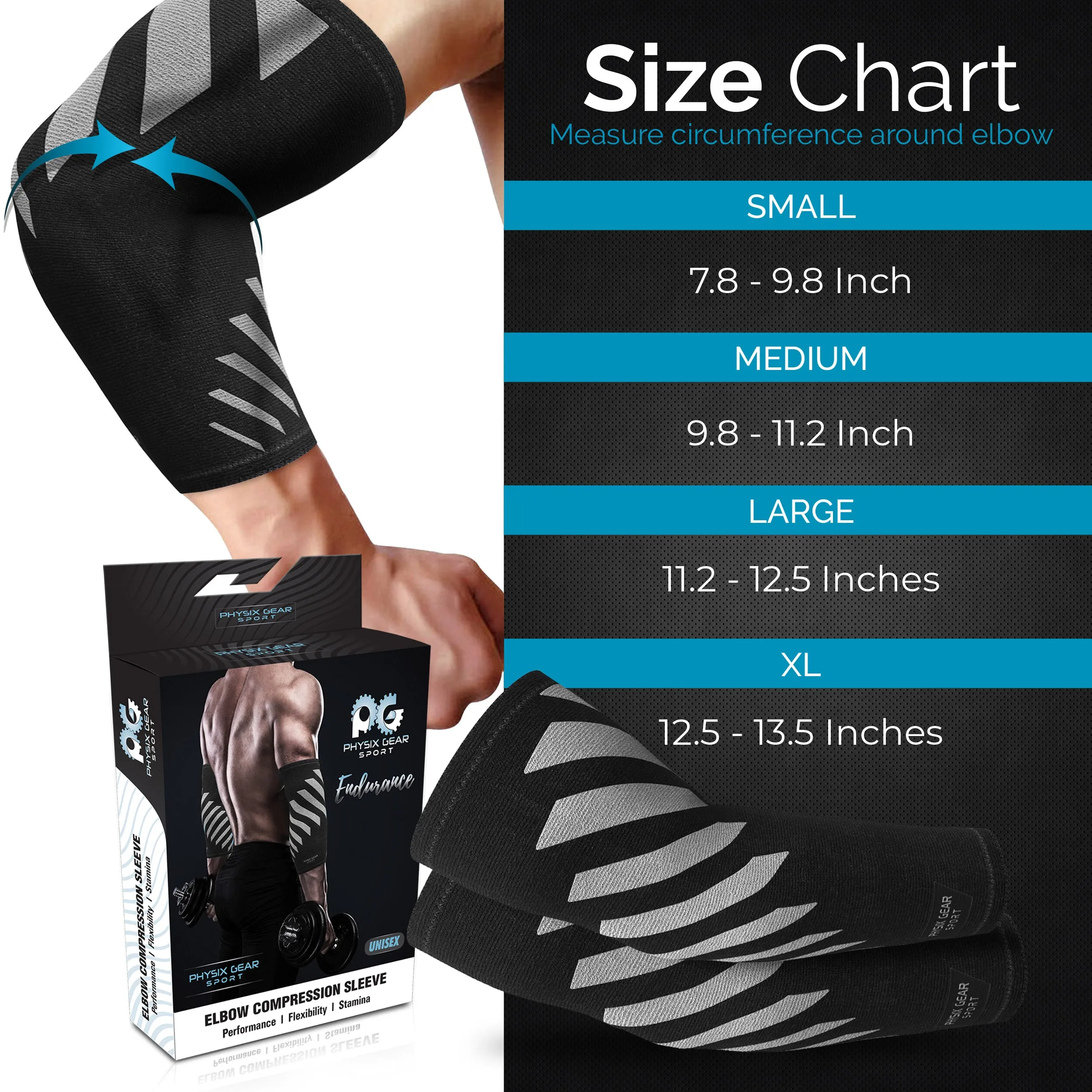 Elbow Compression Sleeves - Support and Relief for Active Arms