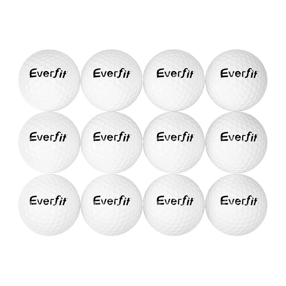 Everfit 12Pcs Golf Ball Set Reusable Distance Golf Balls Practice Training