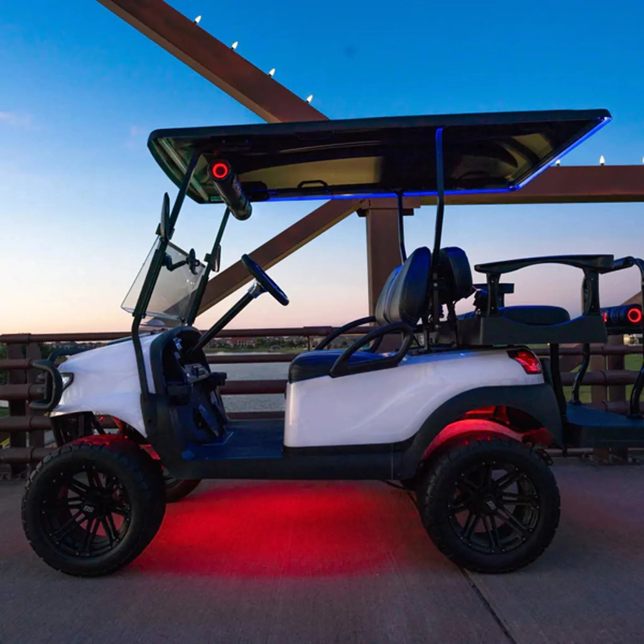 ExtremeStrip 2/4 Seat Golf Cart Underglows LED Light Strips with 4-Zone LED Controller Included