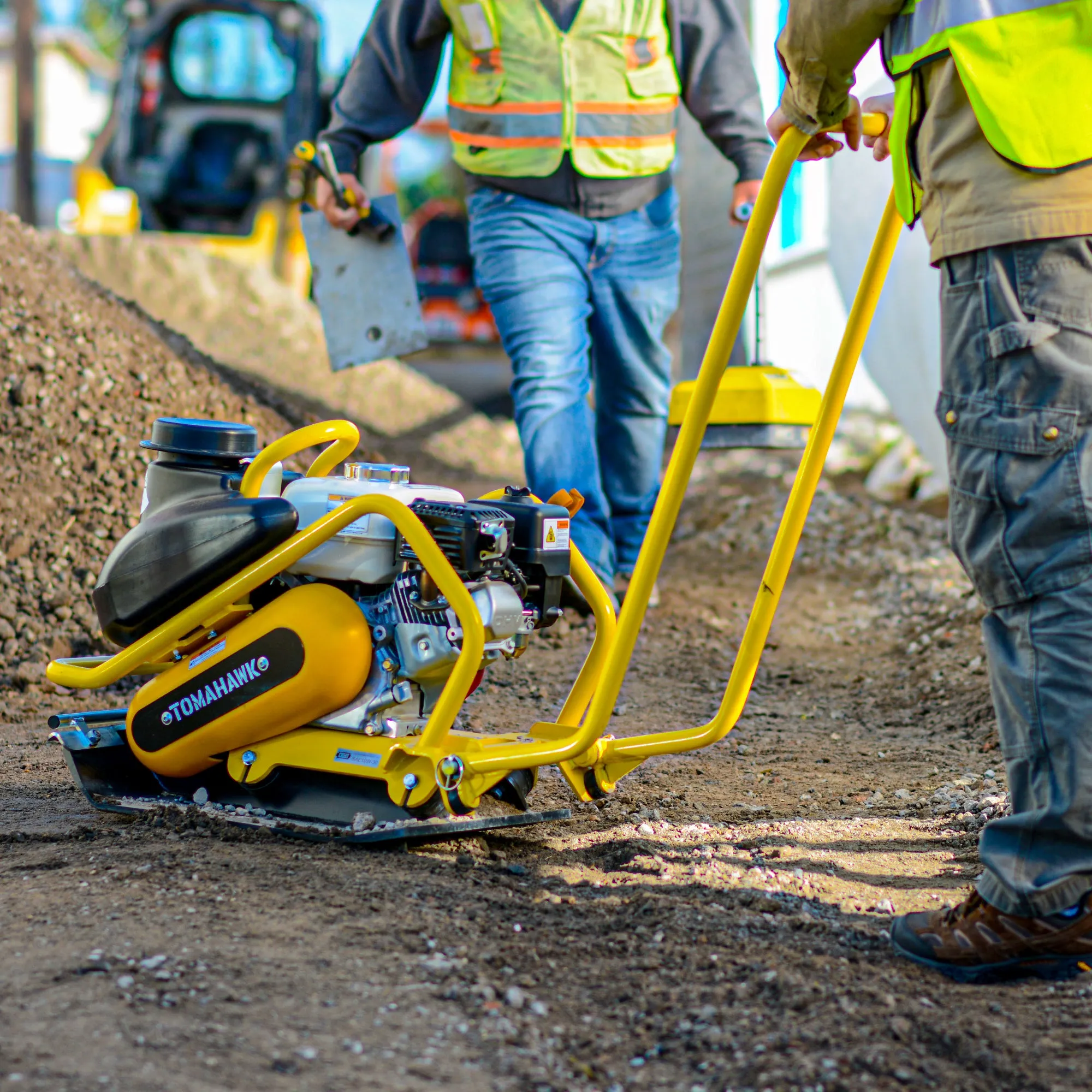 Factory Reconditioned 5.5 HP Honda Plate Compactor for Asphalt Aggregate Brick Compaction