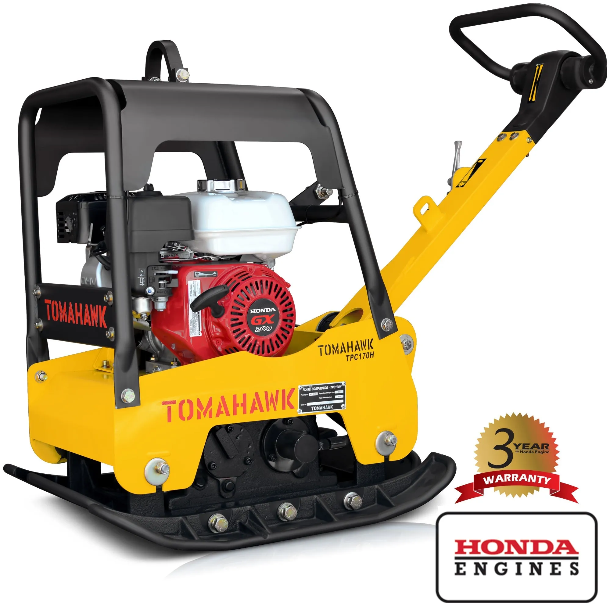 Factory Reconditioned 6.5 HP Honda Reverse Hydraulic Plate Compactor for Asphalt, Aggregate, Cohesive Soil Compaction