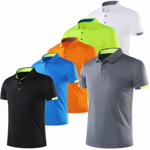 Fashion Running Sport Shirts Tops Men Quick Dry Breathable Training Clothes Gym Fitness Golf Tennis Jersey Sweatshirts Plus Size