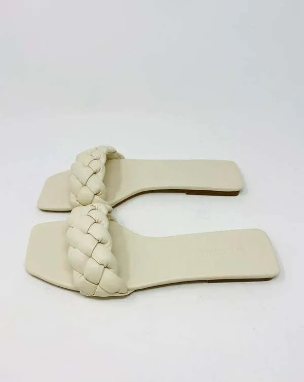 Feyre Woven Slide Sandal Bone