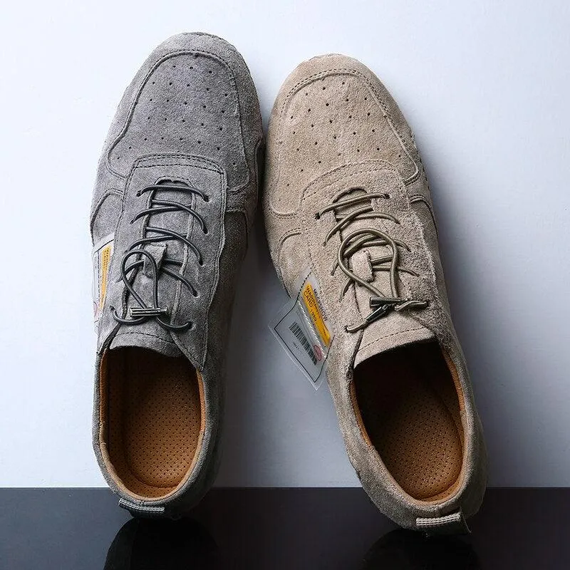 Finch - Leather Lace-Up Sneakers