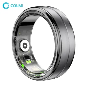 Fitness Smart Ring Men Women, Heart Rate and Blood Oxygen Monitor, IP68 & 5ATM Waterproof, Multi-sport Mode