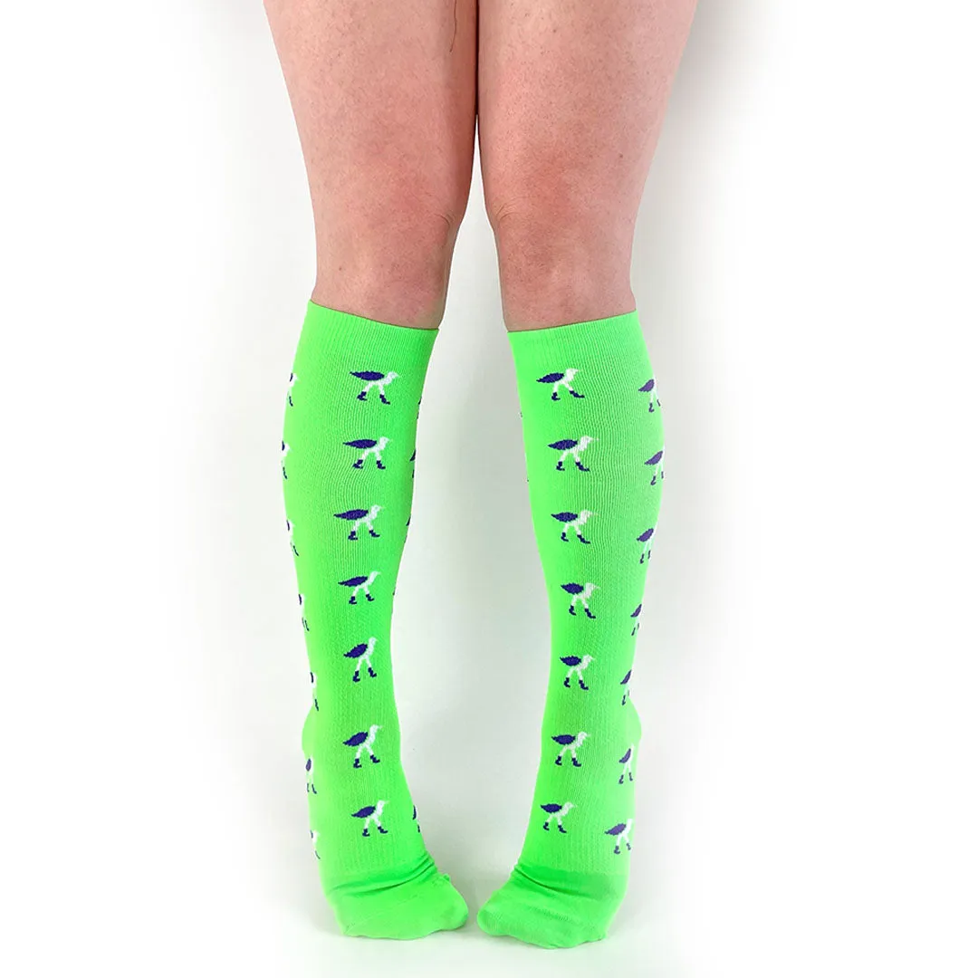 Flock-on-Sock Lime