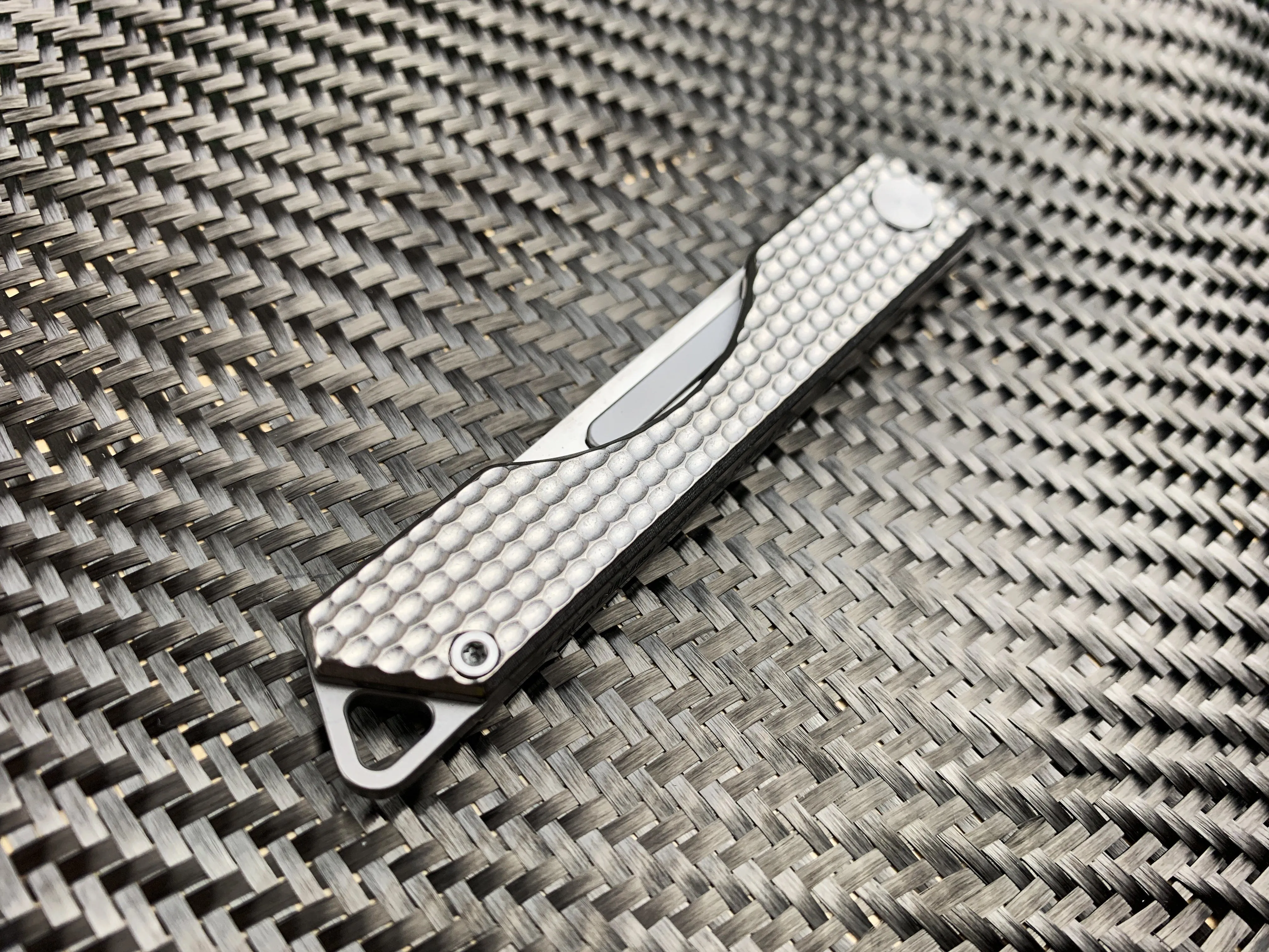 Folding Titanium Craft Scalpel Knife   Case   Spare Blades!