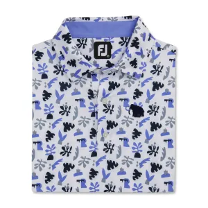 Footjoy Jungle Leaves Lisle Polo