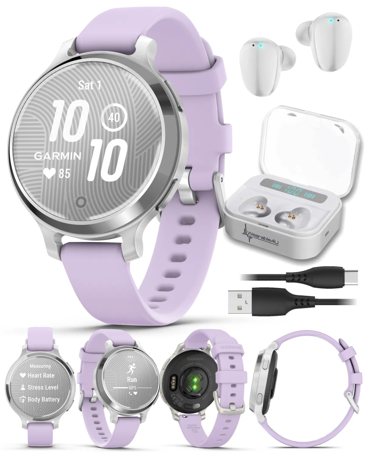 Garmin Lily 2 Active 38 mm Women Stylish GPS Smartwatch