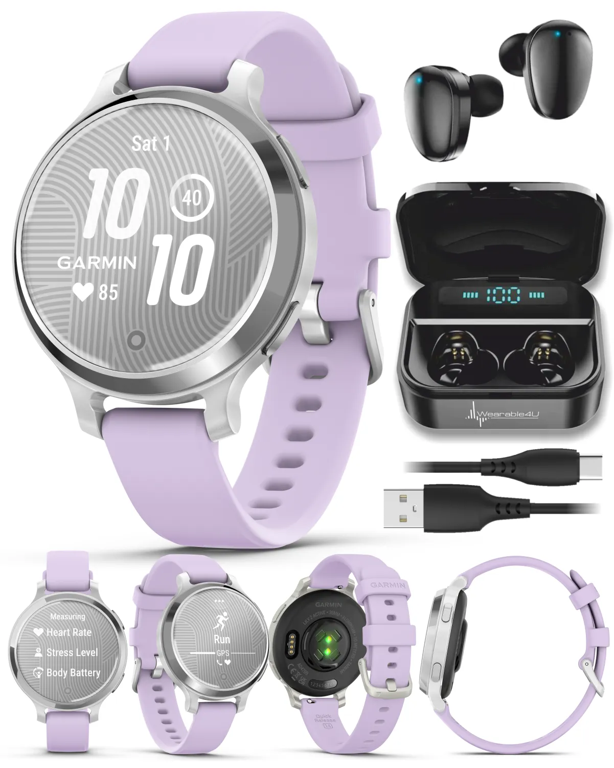 Garmin Lily 2 Active 38 mm Women Stylish GPS Smartwatch