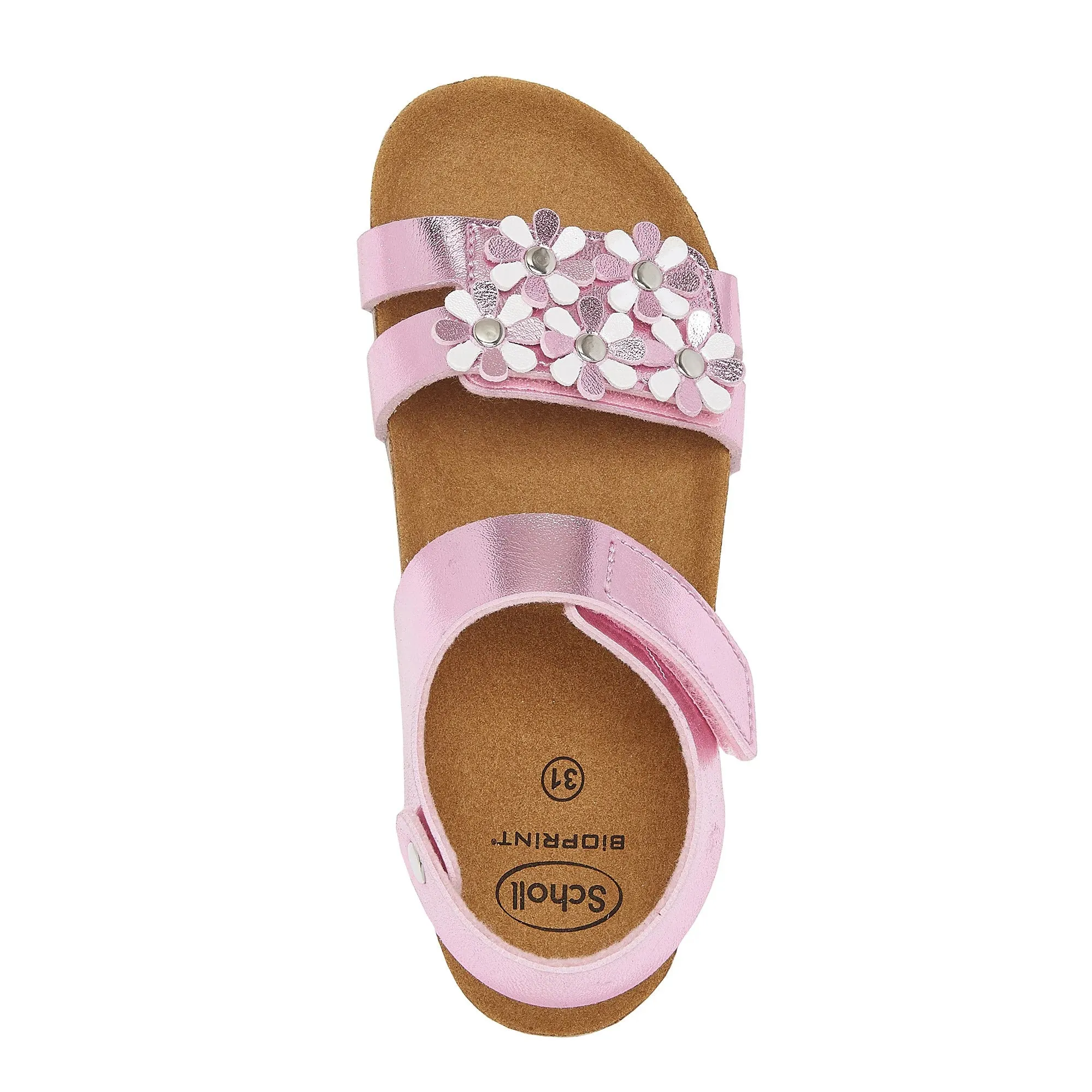 Girls Scholl Pink Daisy Summer Sandals