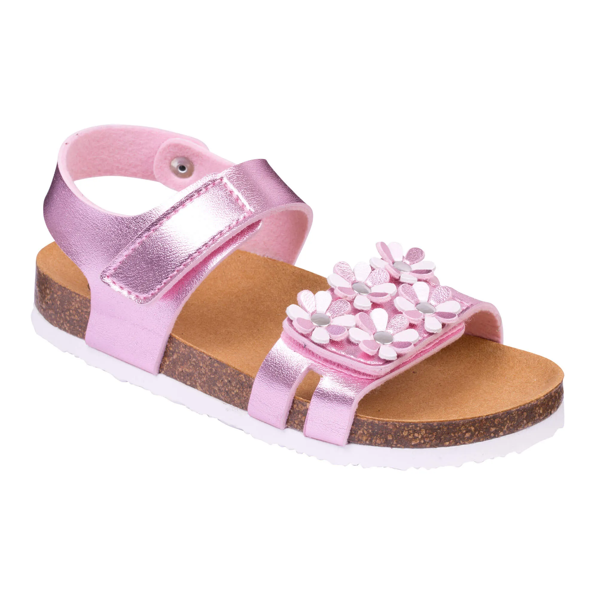 Girls Scholl Pink Daisy Summer Sandals