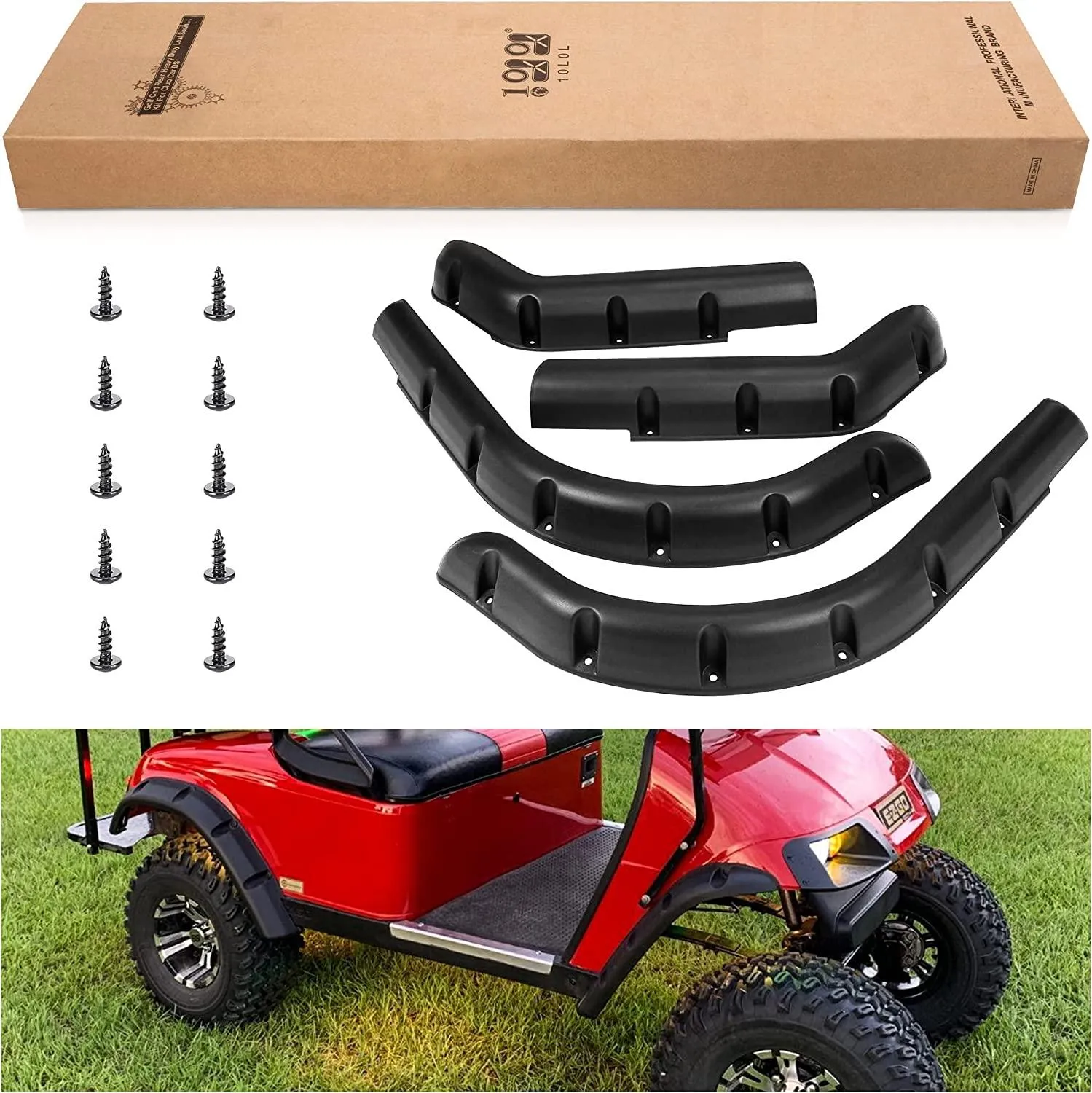 Golf Cart Fender Flares for EZGO Club Car Yamaha - 10L0L