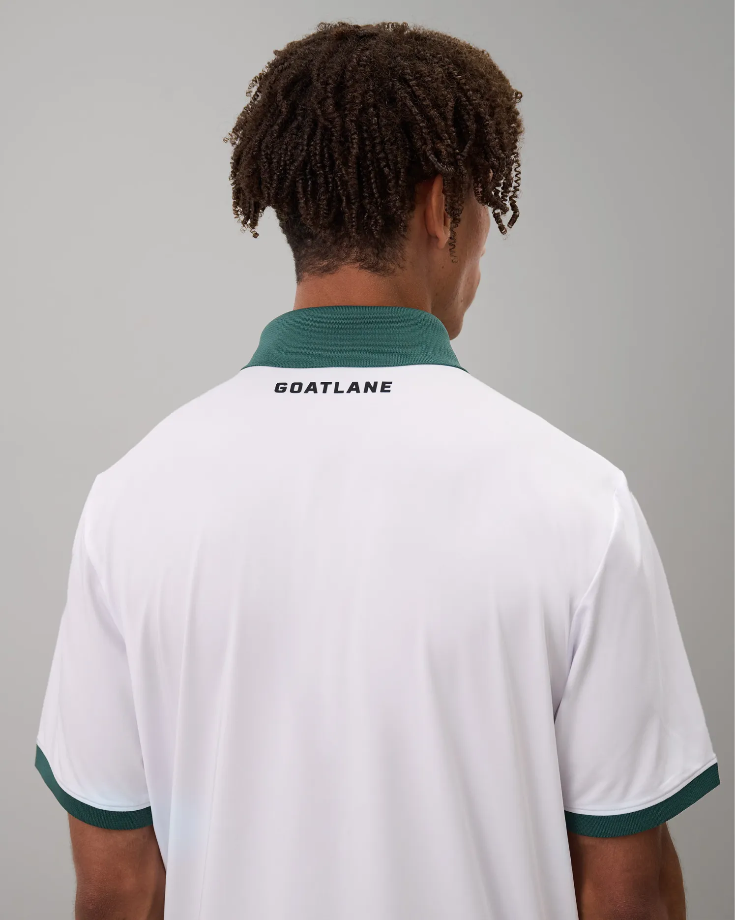 Golf Tech Solid Polo - White/Green