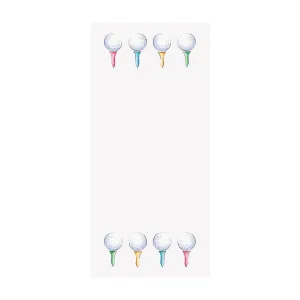 Golf Tees Notepad