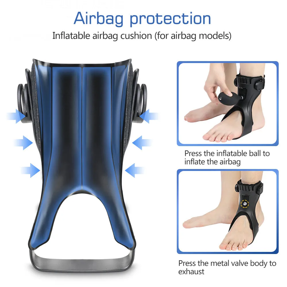 Hemiplegia foot rehabilitation fixation bracket Ankle Foot Support Correction Trainer With comfortable inflatable airbag, suitable for walking in hemiplegic stroke shoes