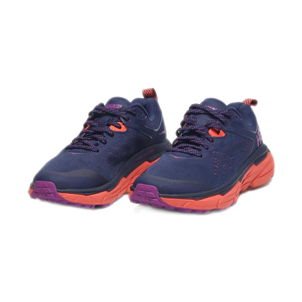 Hoka Challenger Atr 6 Sport Shoes Fabric Blue Colour For Women