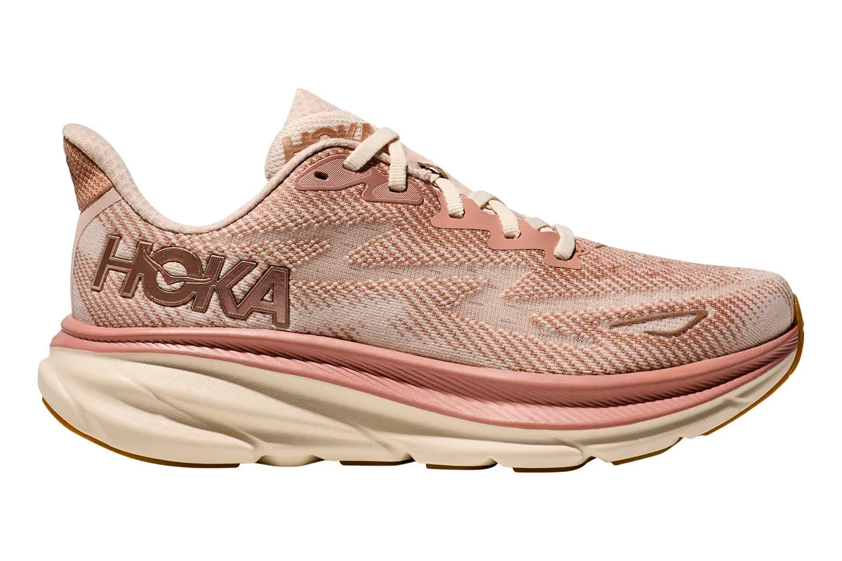 Hoka Clifton 9 B Sandstone/Cream Womens