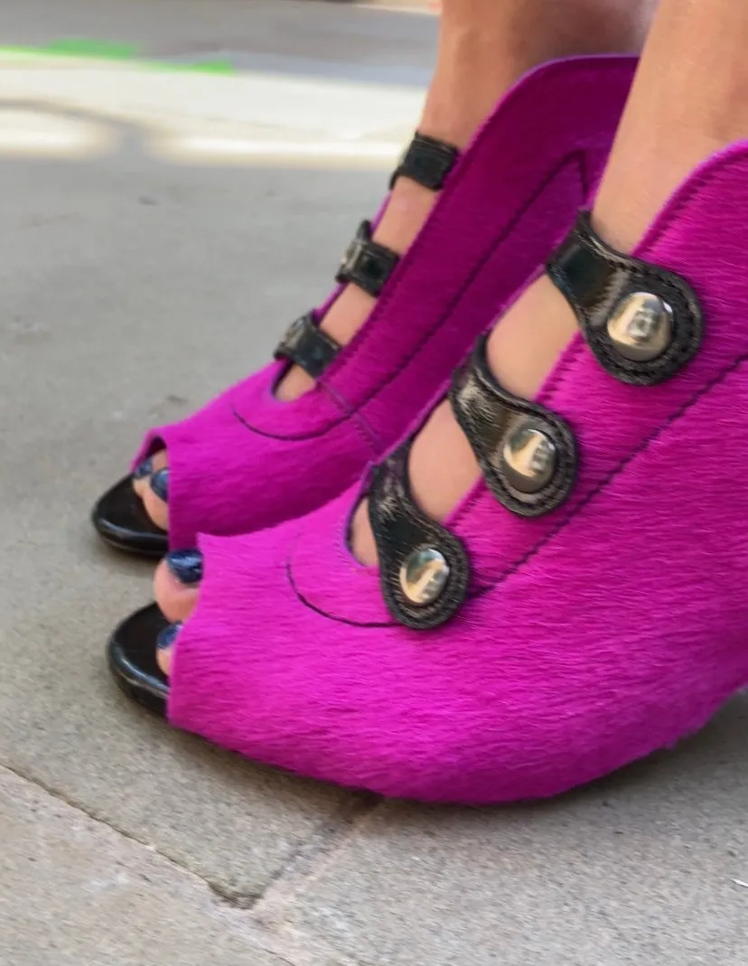 Honey - Fuchsia heel sandal