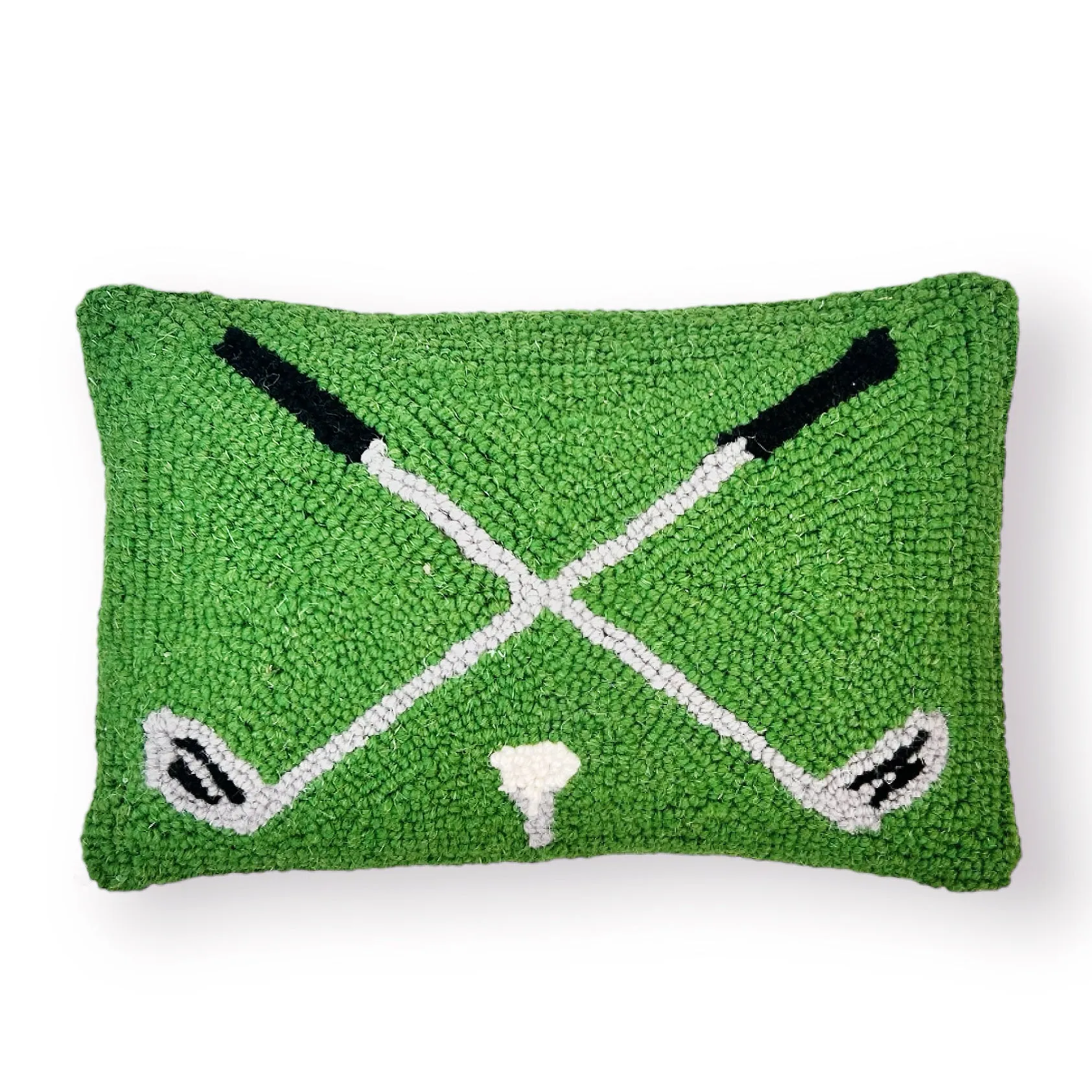 Hooked Crossed Golf Club Pillow